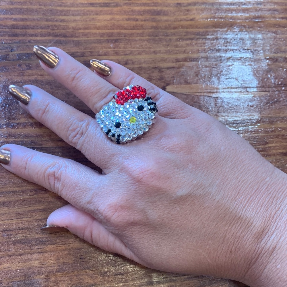 Hello Kitty Rhinestone Ring